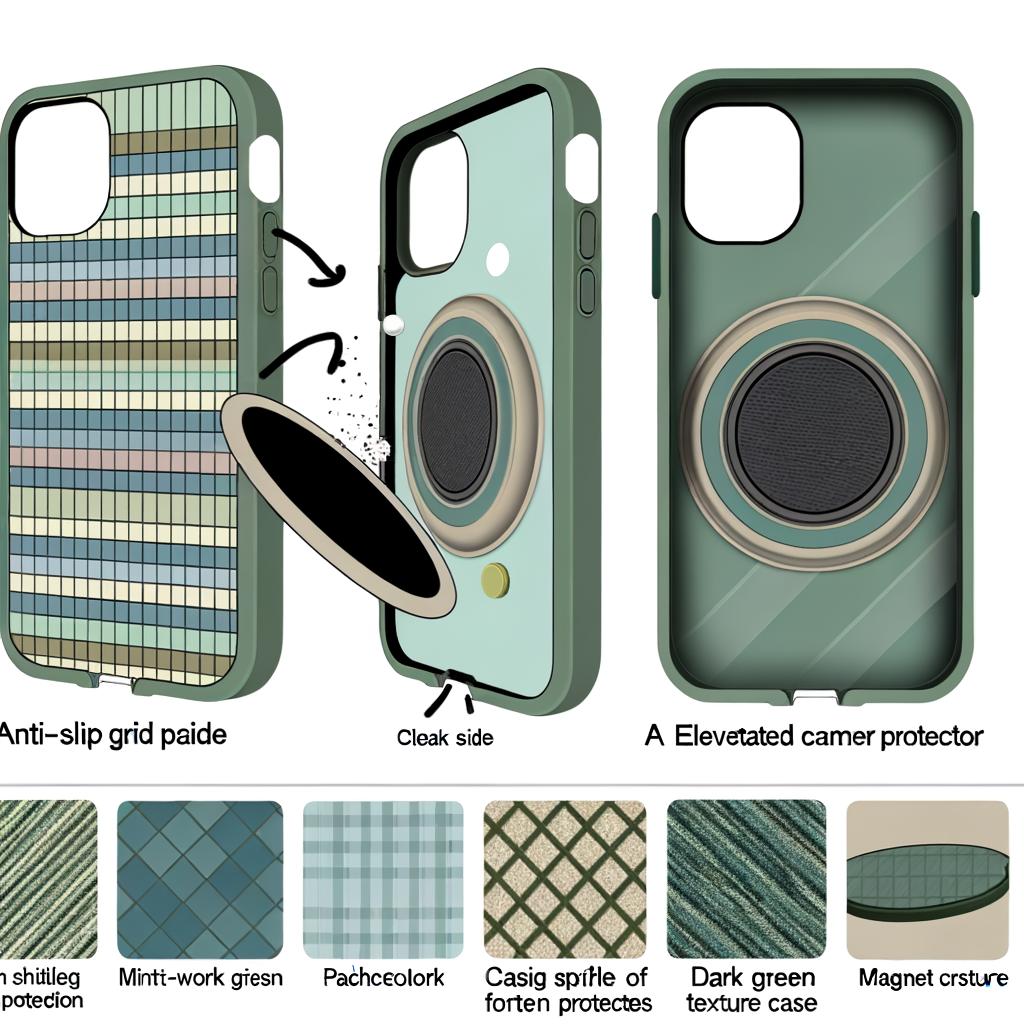 3in1 Skin phone case Magnetic phone cover