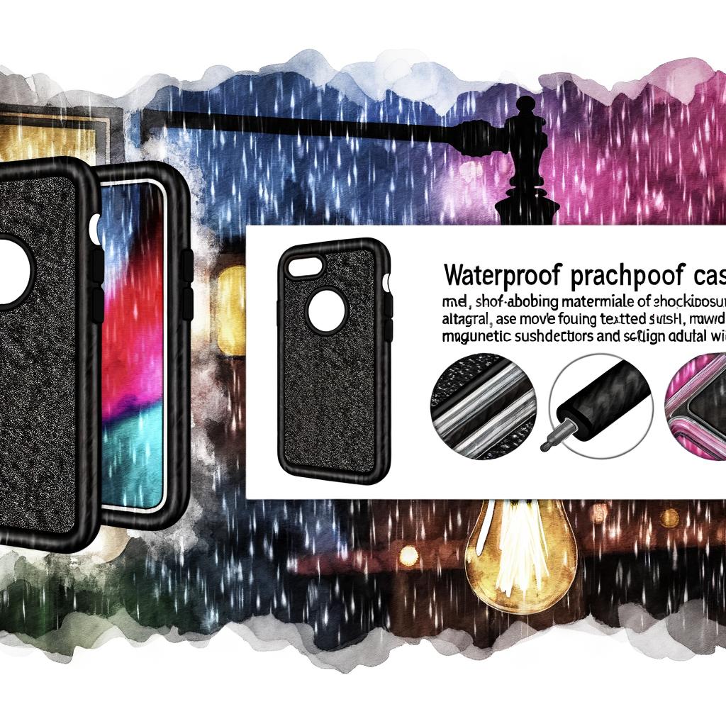 Waterproof phone case Anti-drop phone case With magnetic suction iPhone 16 