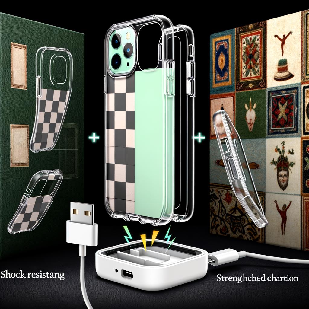 3in1 Skin phone case Magnetic phone cover