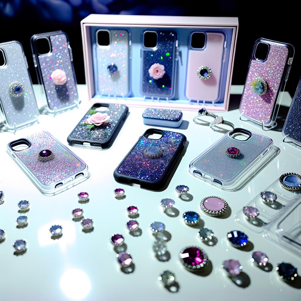 cell phone case Magnetic phone cover Glitter phone case