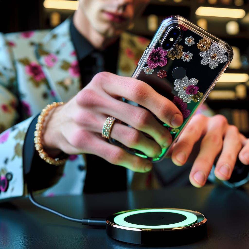 cell phone case Magnetic phone cover Glitter phone case