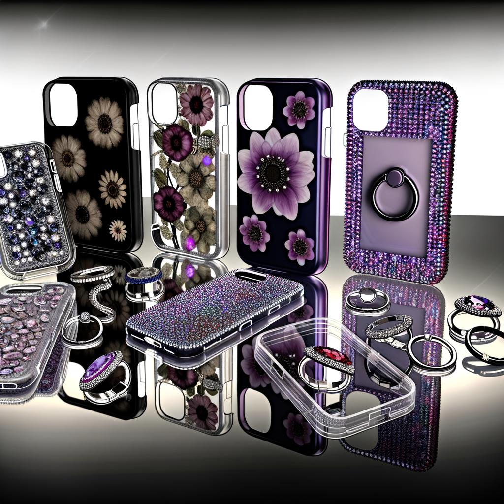 cell phone case Magnetic phone cover Glitter phone case