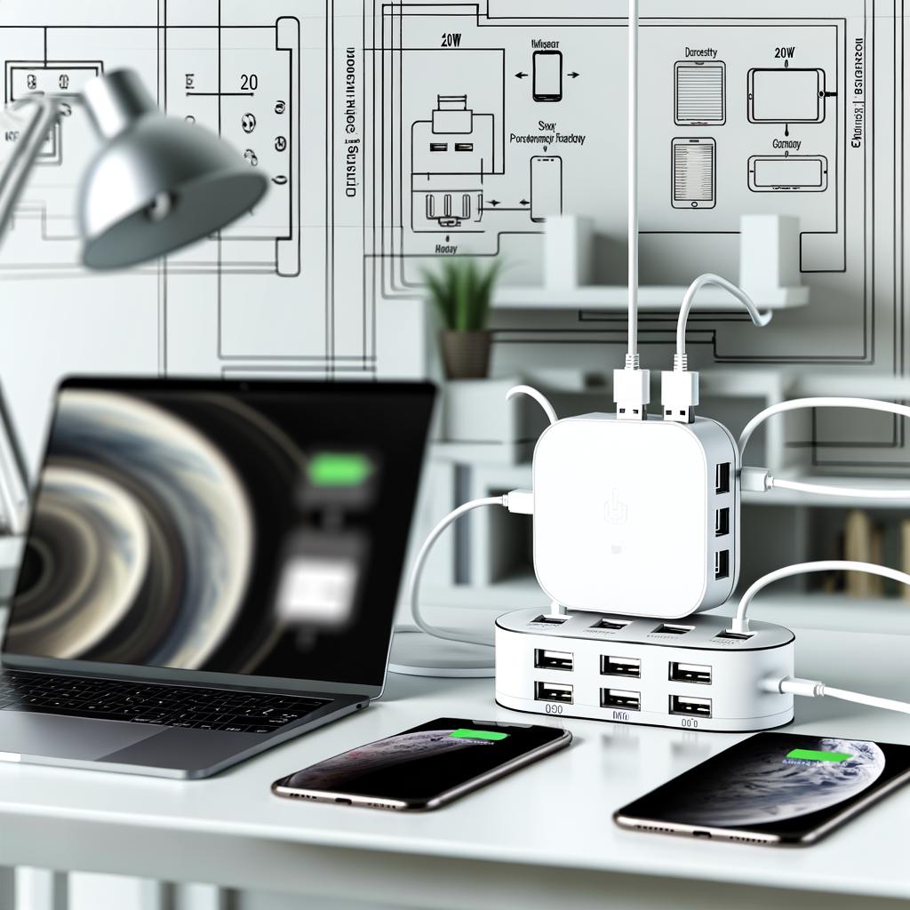 charger laptop charger charging station multi-device charger