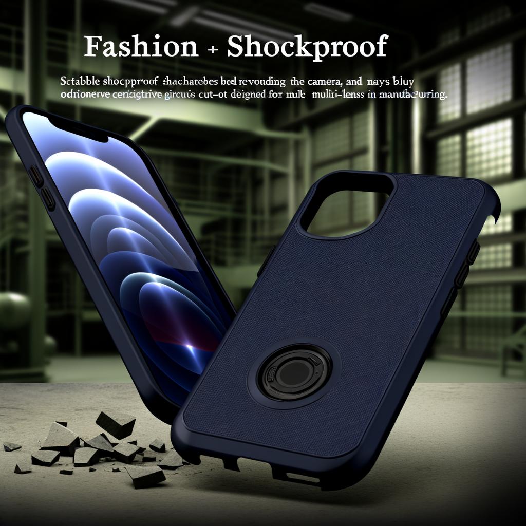 shockproof phone case protective phone case rugged phone case drop-resistant phone case heavy-duty phone cover