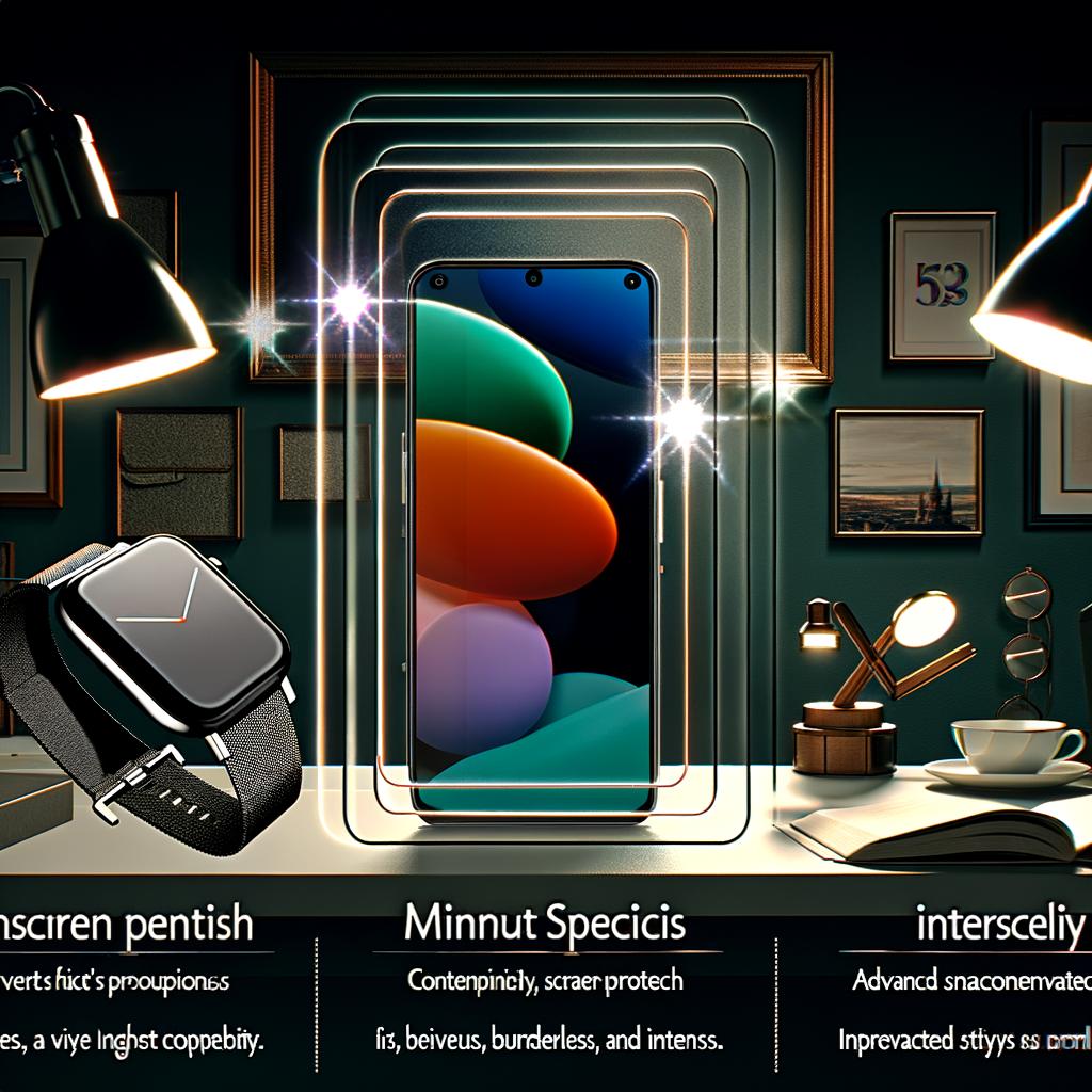 luxury screen protector fashionable phone protection mirror finish screen protector