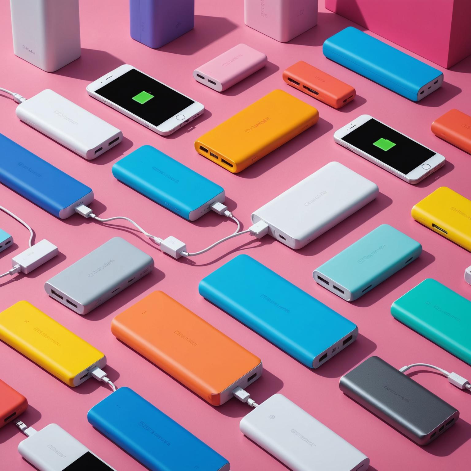 colorful power bank
