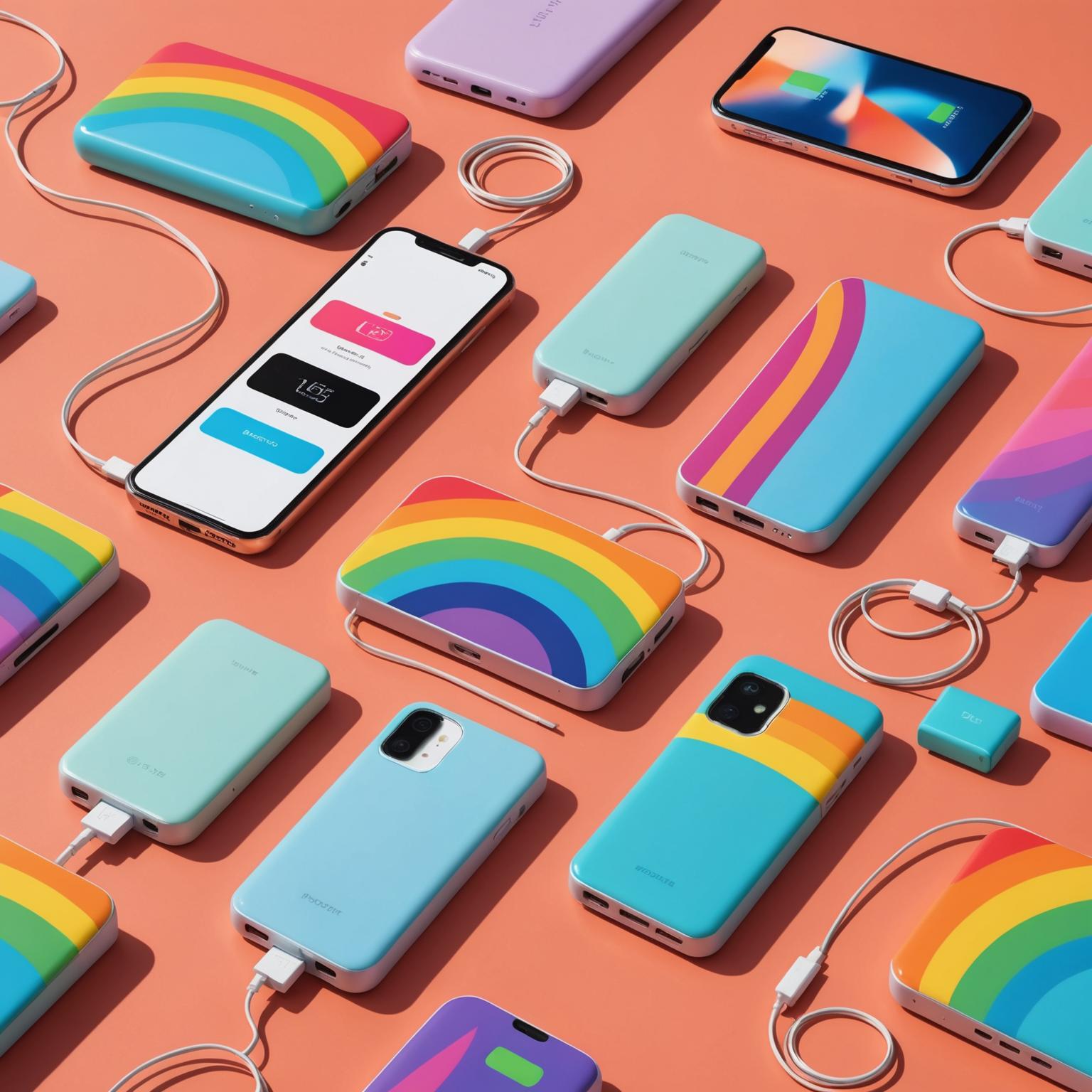 colorful phone power bank multicolor power bank power bank for smartphone