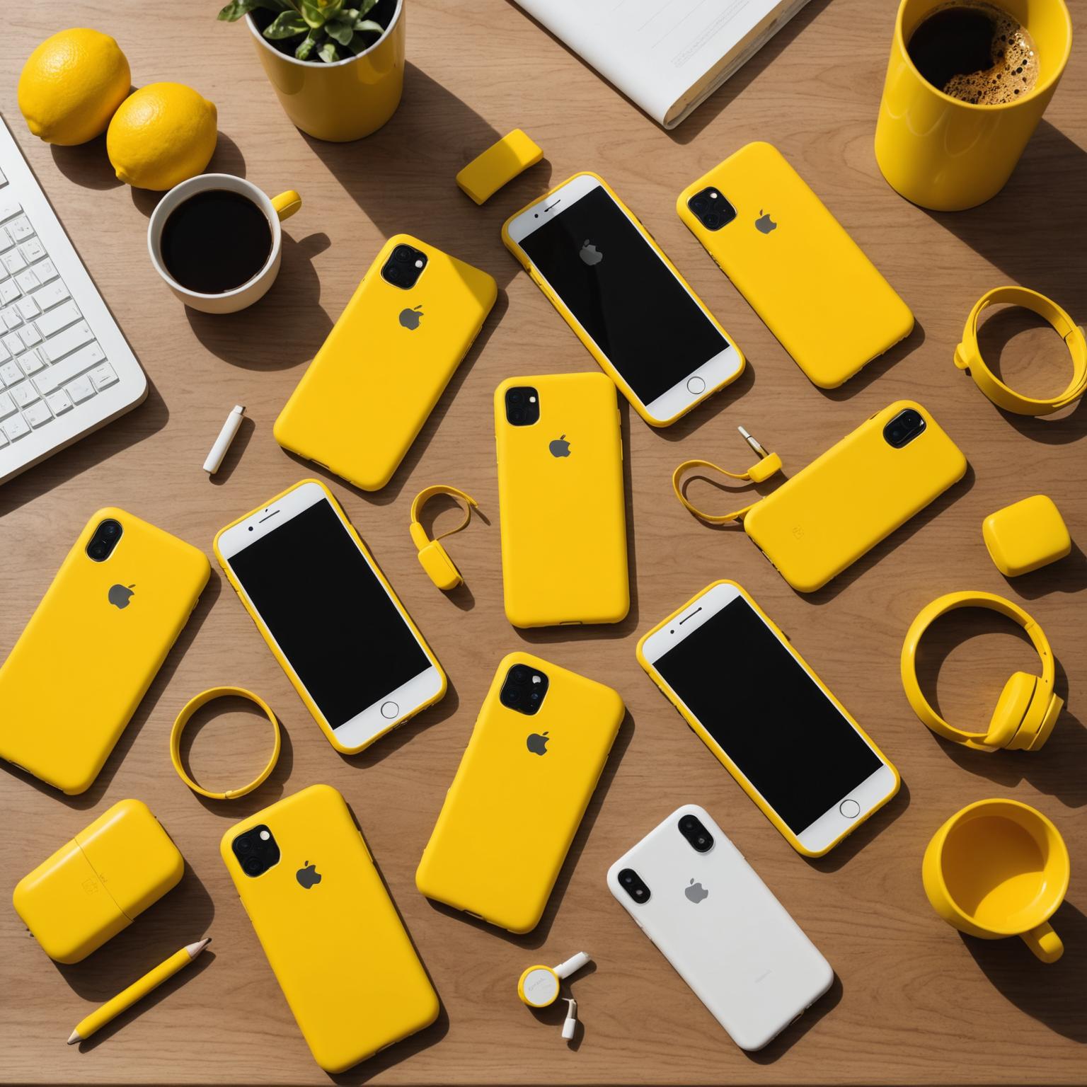 yellow phone cover