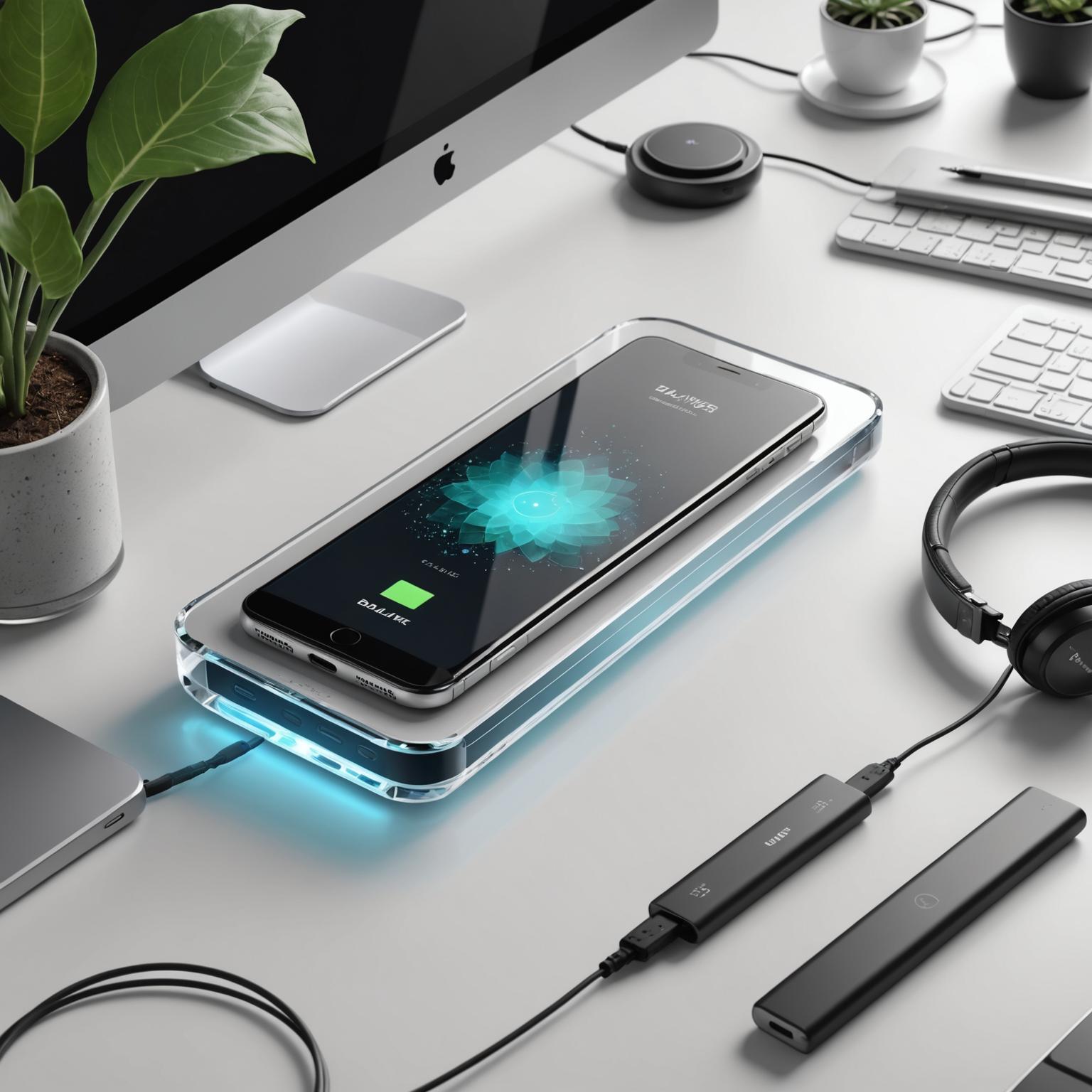 glass power bank transparent power bank stylish power bank eco-friendly power bank