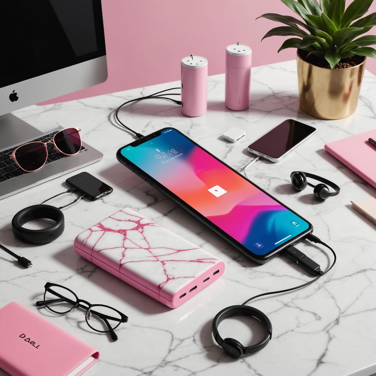 pink power bank