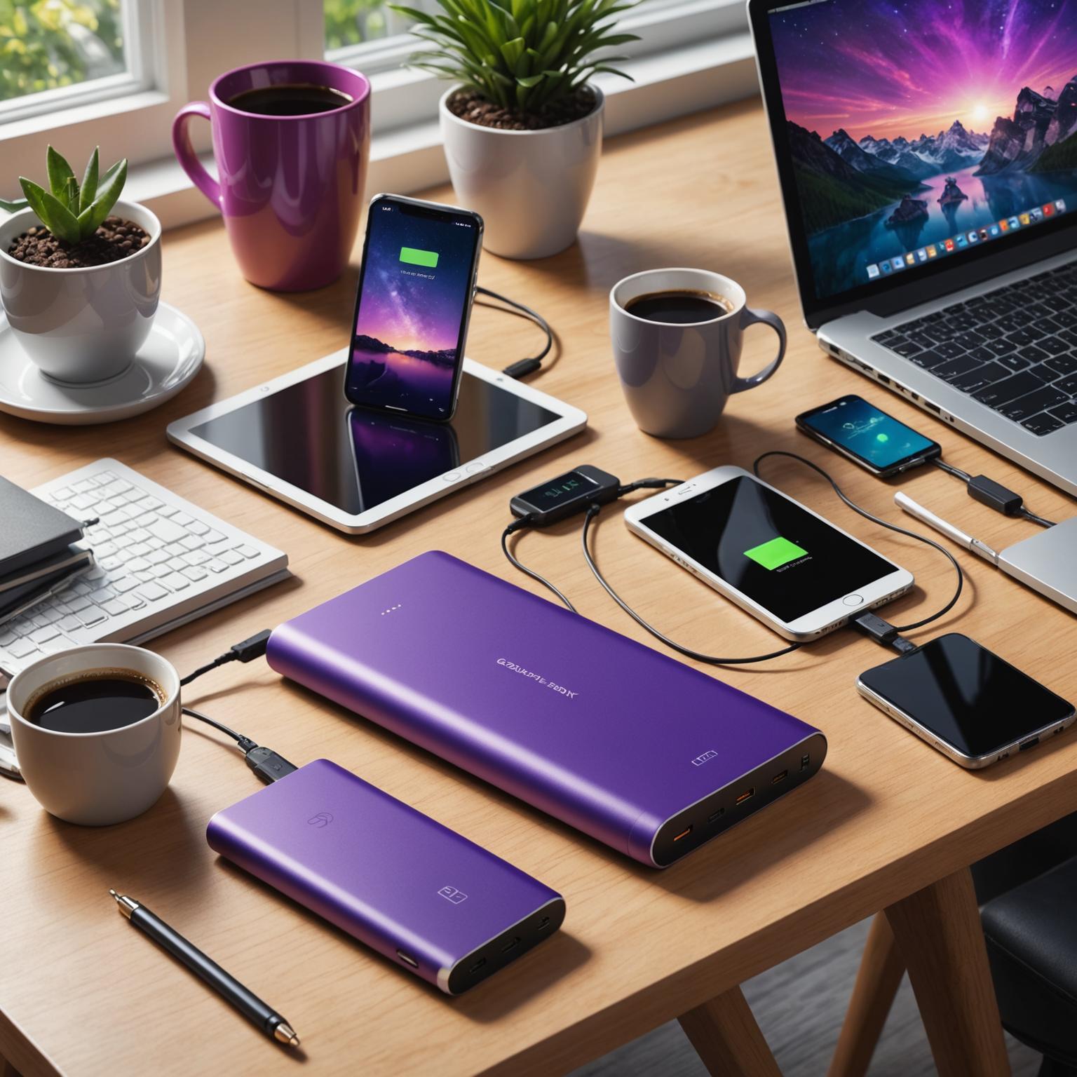 purple power bank
