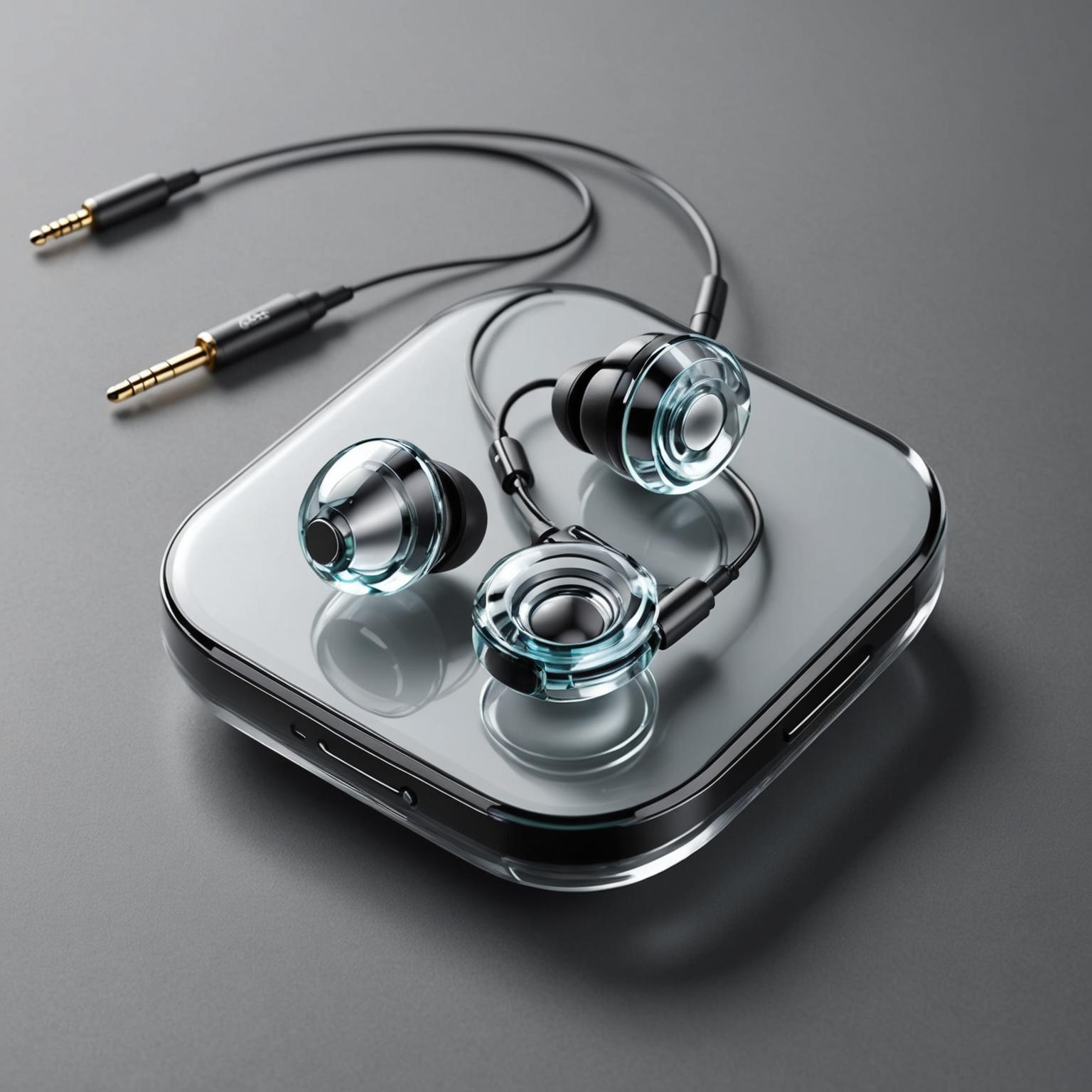 glass earphone transparent earphones colorful earphone options luxury earphone brands