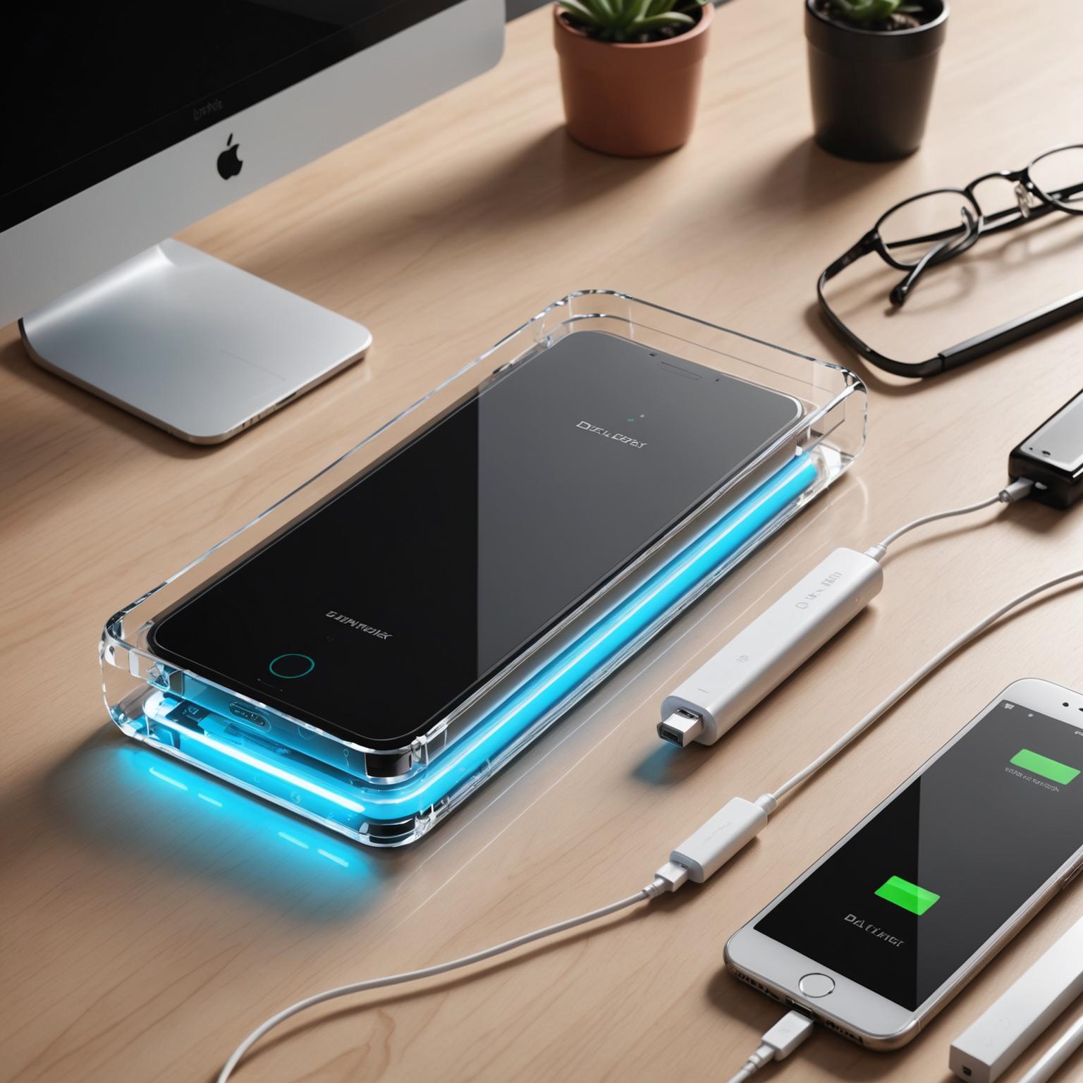 glass power bank transparent power bank stylish power bank eco-friendly power bank