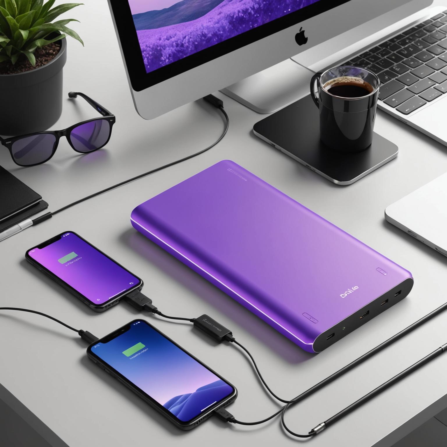 purple power bank