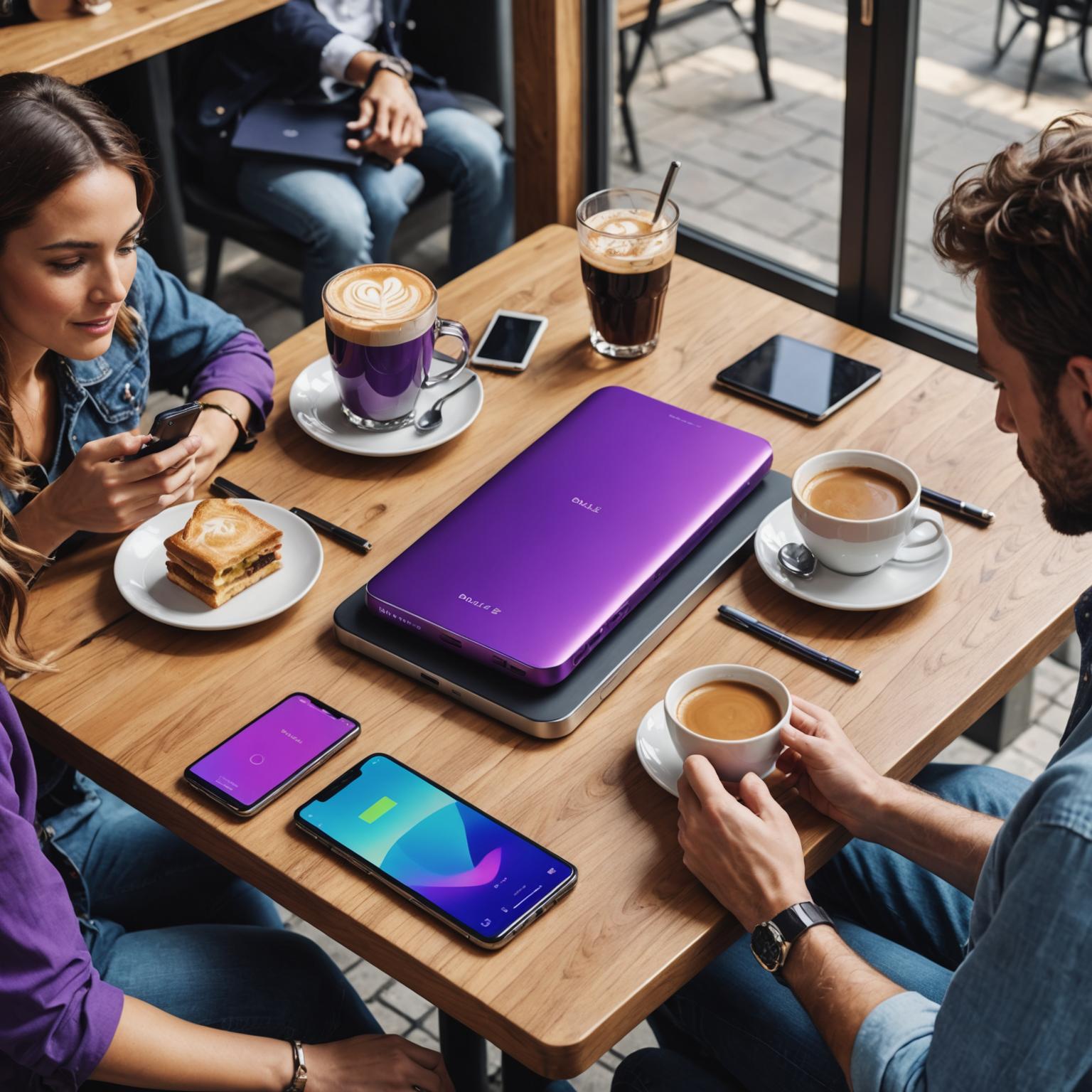 purple power bank stylish power banks universal power bank purple color tech accessories