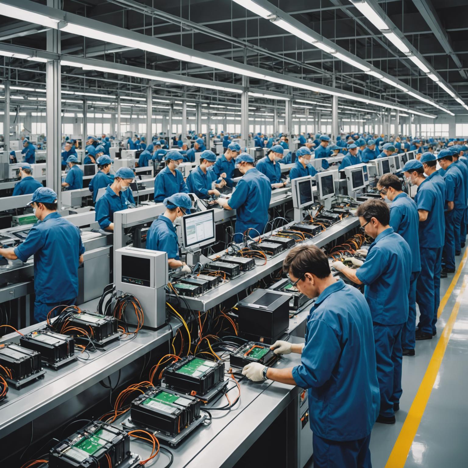 charger factory charger assembly plant USB charger production portable charger production