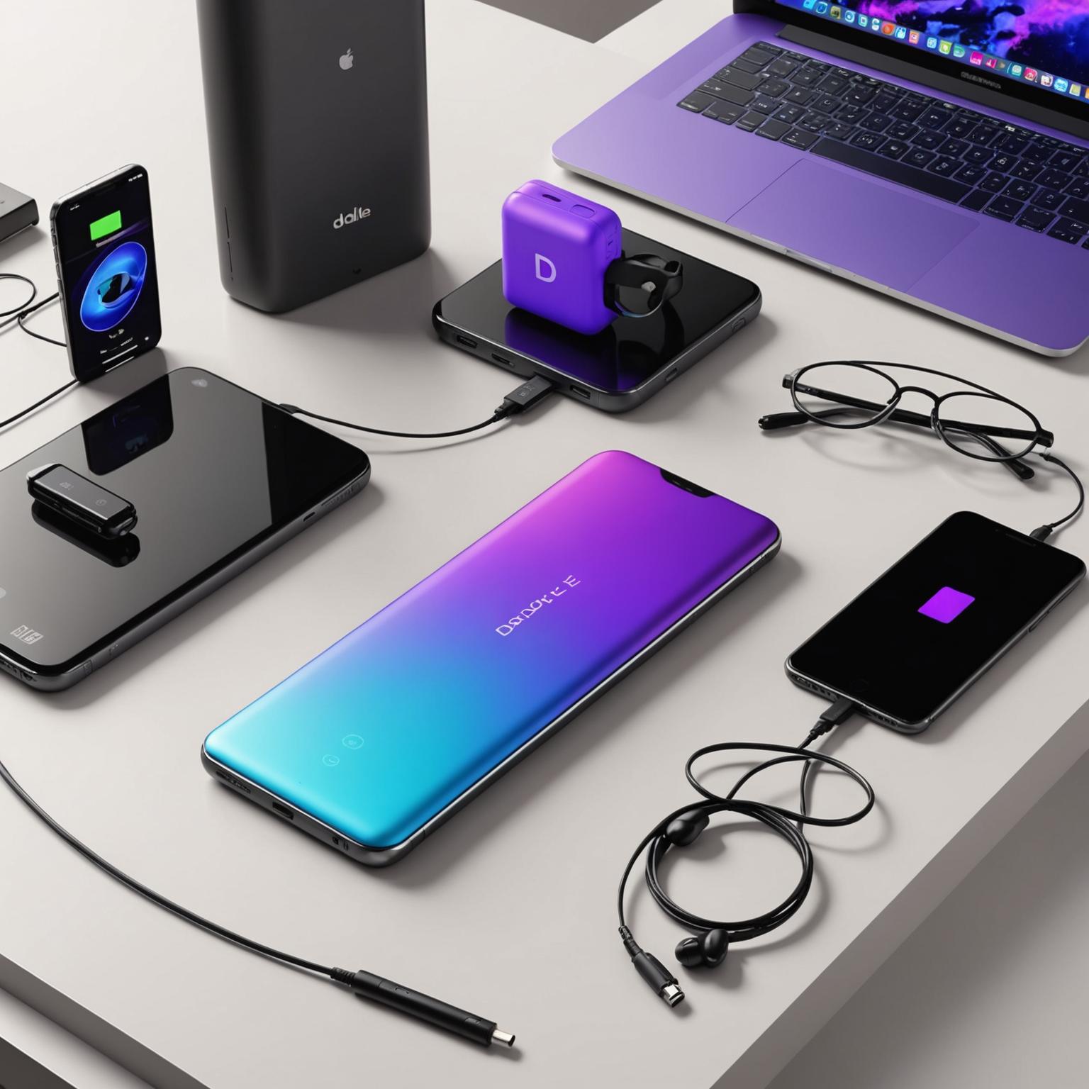 purple power bank stylish power banks universal power bank purple color tech accessories