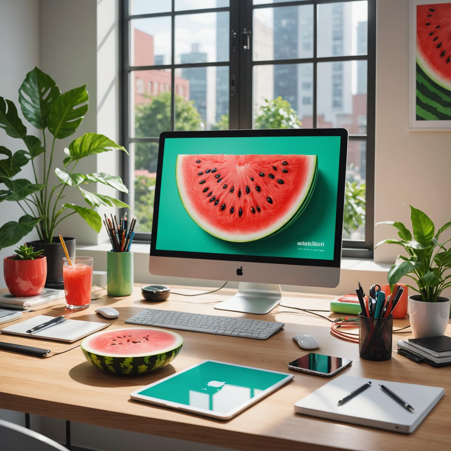 watermelon charger fruit-themed charger cute USB charger colorful phone charger