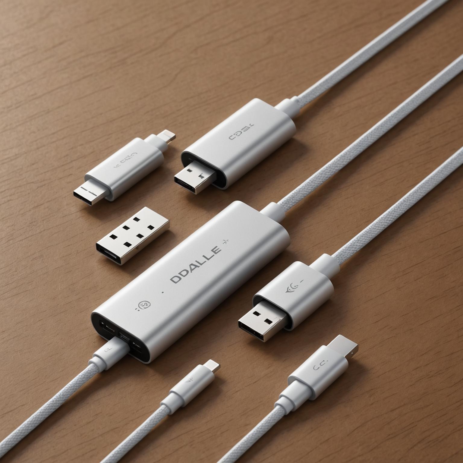 four in one data cable 4 in 1 charging cable data transfer cable fast charging data cable 4 in 1 Type C cable