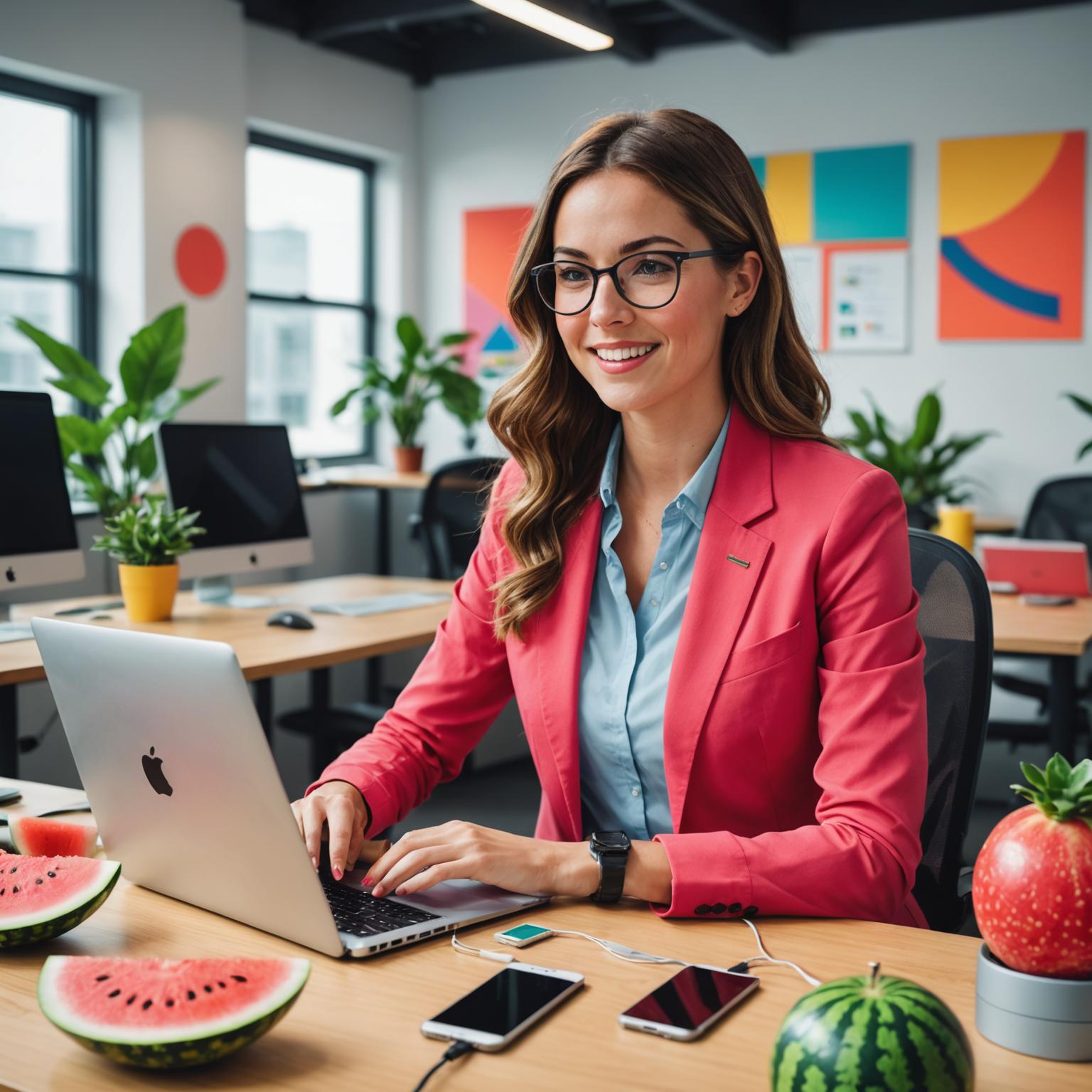 watermelon charger fruit-themed charger cute USB charger colorful phone charger