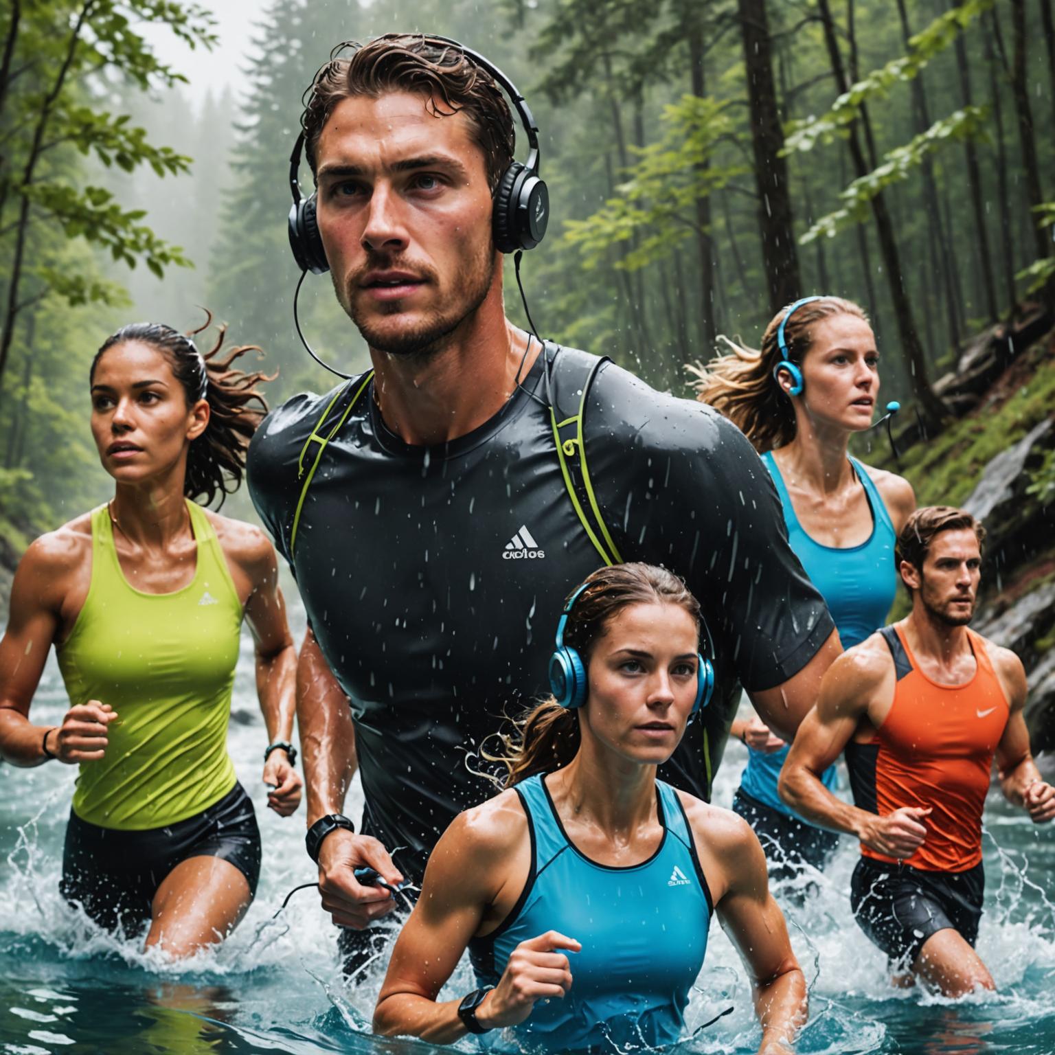 waterproof earphone swim earphones all-weather earphones activity-specific waterproof earphones