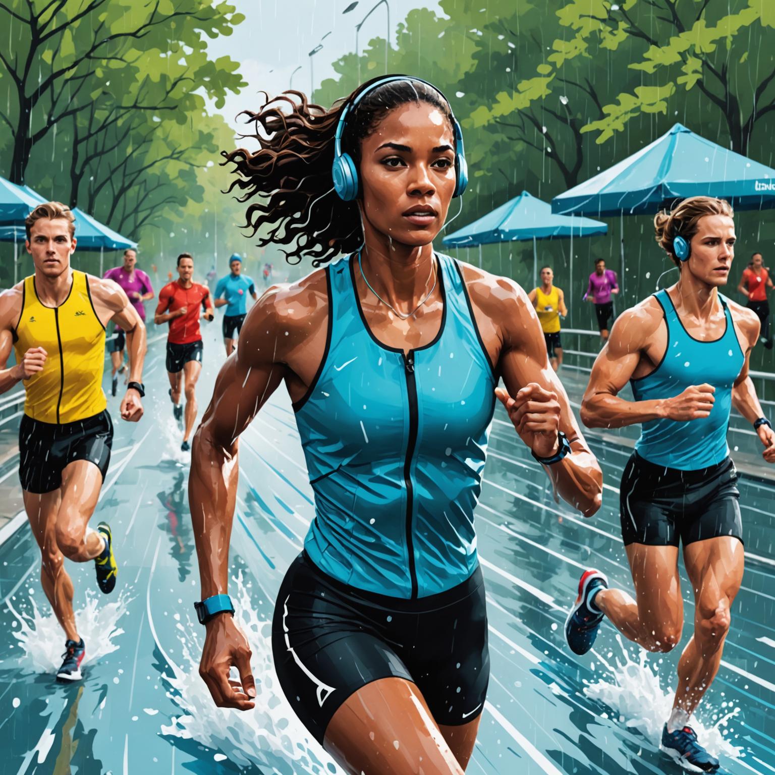 waterproof earphone water-resistant earbuds swimming earphones running earphones