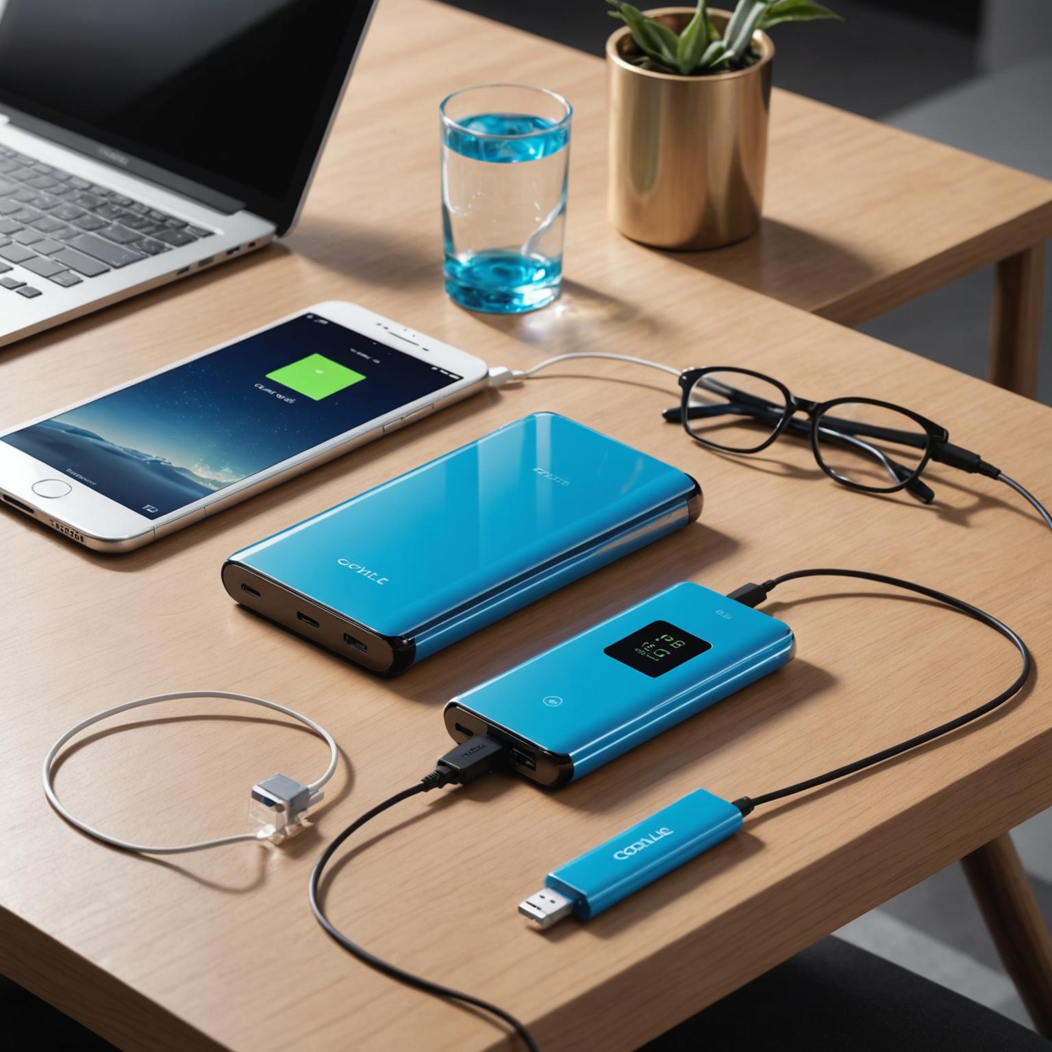 power bank glass transparent power bank eco-friendly power banks power bank with USB-C