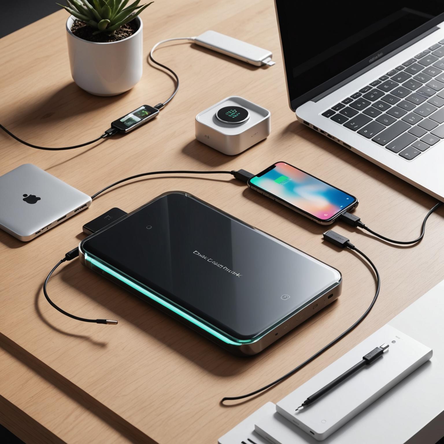 power bank glass transparent power bank eco-friendly power banks power bank with USB-C