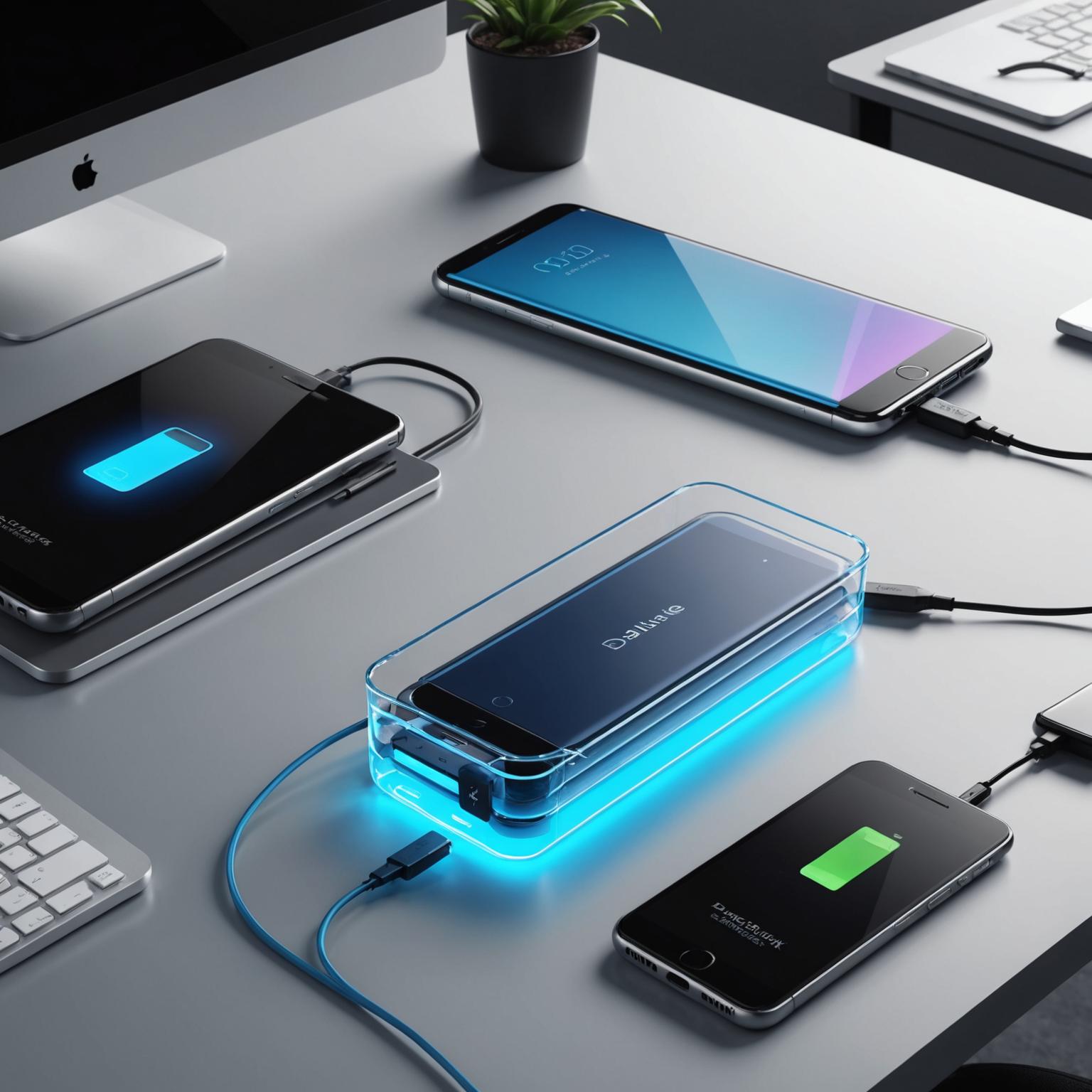 power bank glass transparent power bank eco-friendly power banks power bank with USB-C