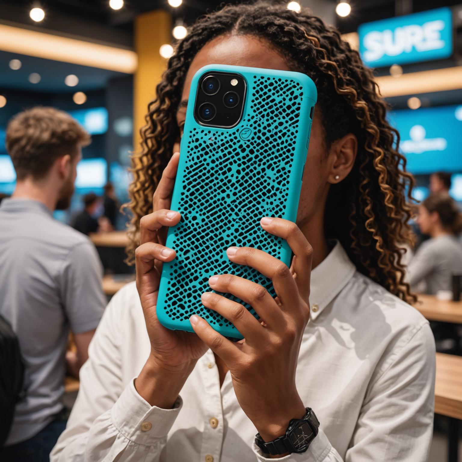 Breathable phone case airflow phone case cooling phone case moisture-wicking phone case