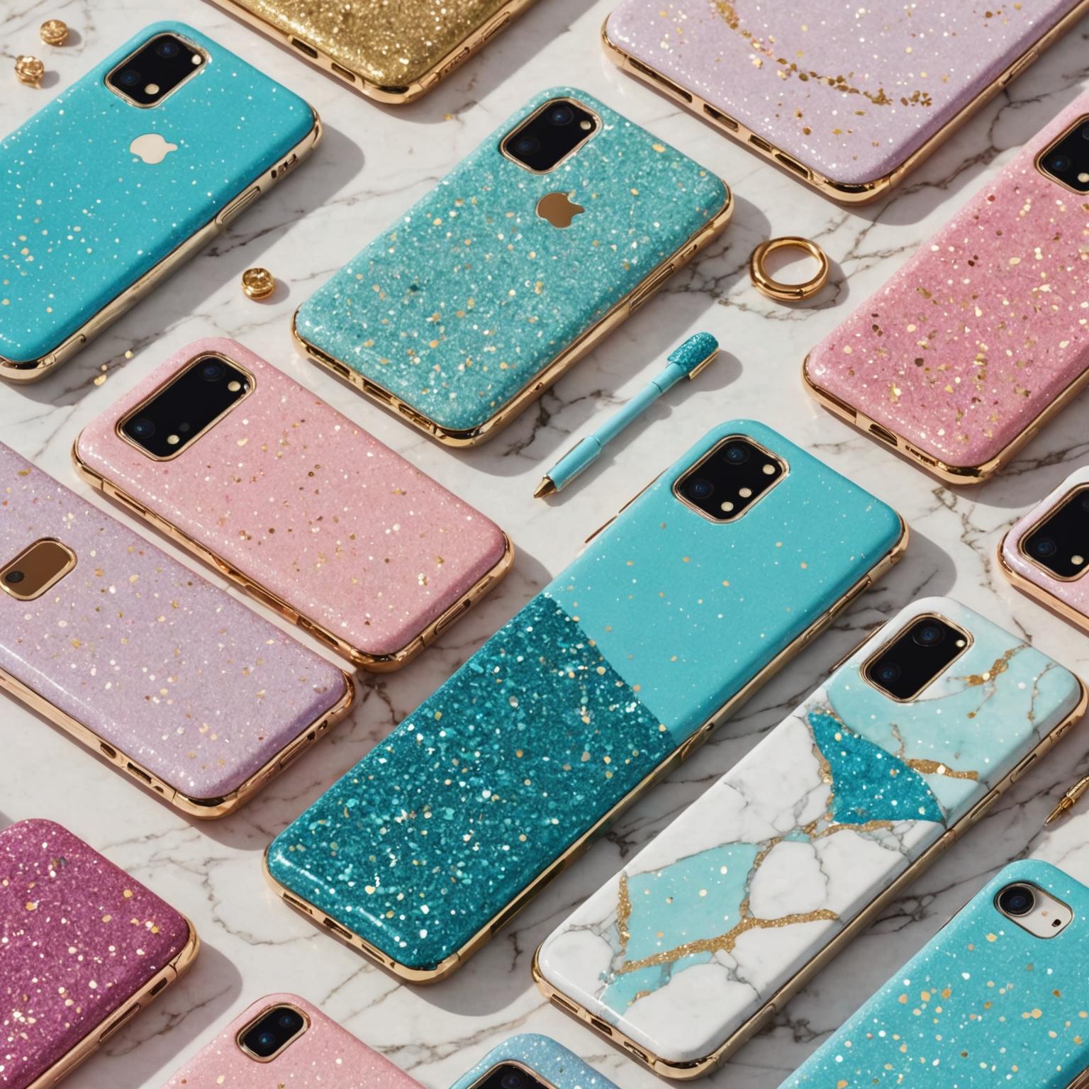 glitter phone case bling phone case unique phone case design colorful glitter phone case
