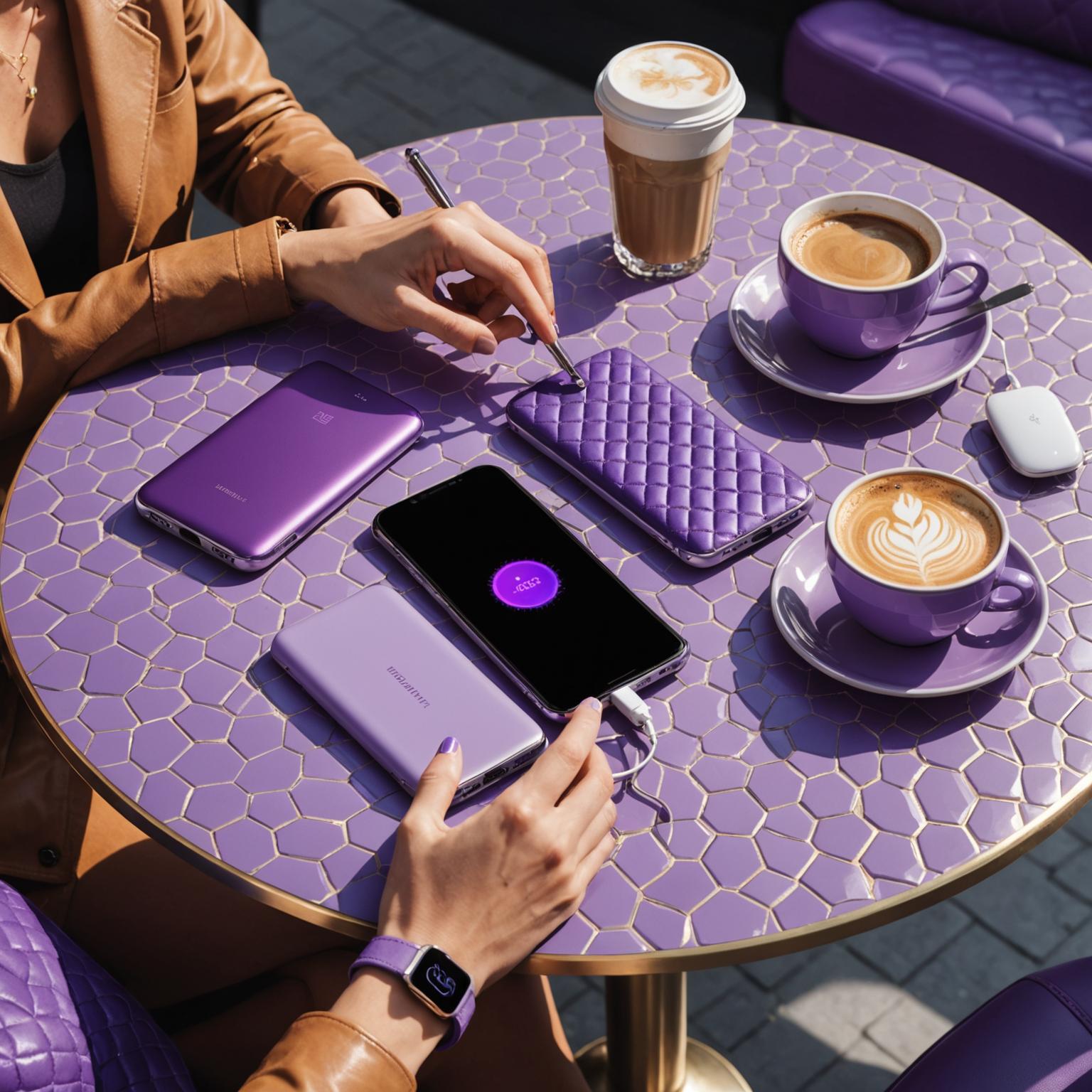 purple power bank  purple phone charger purple external charger cheap purple power bank