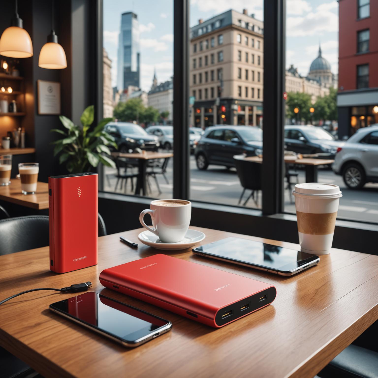 red power bank red battery pack red phone charger