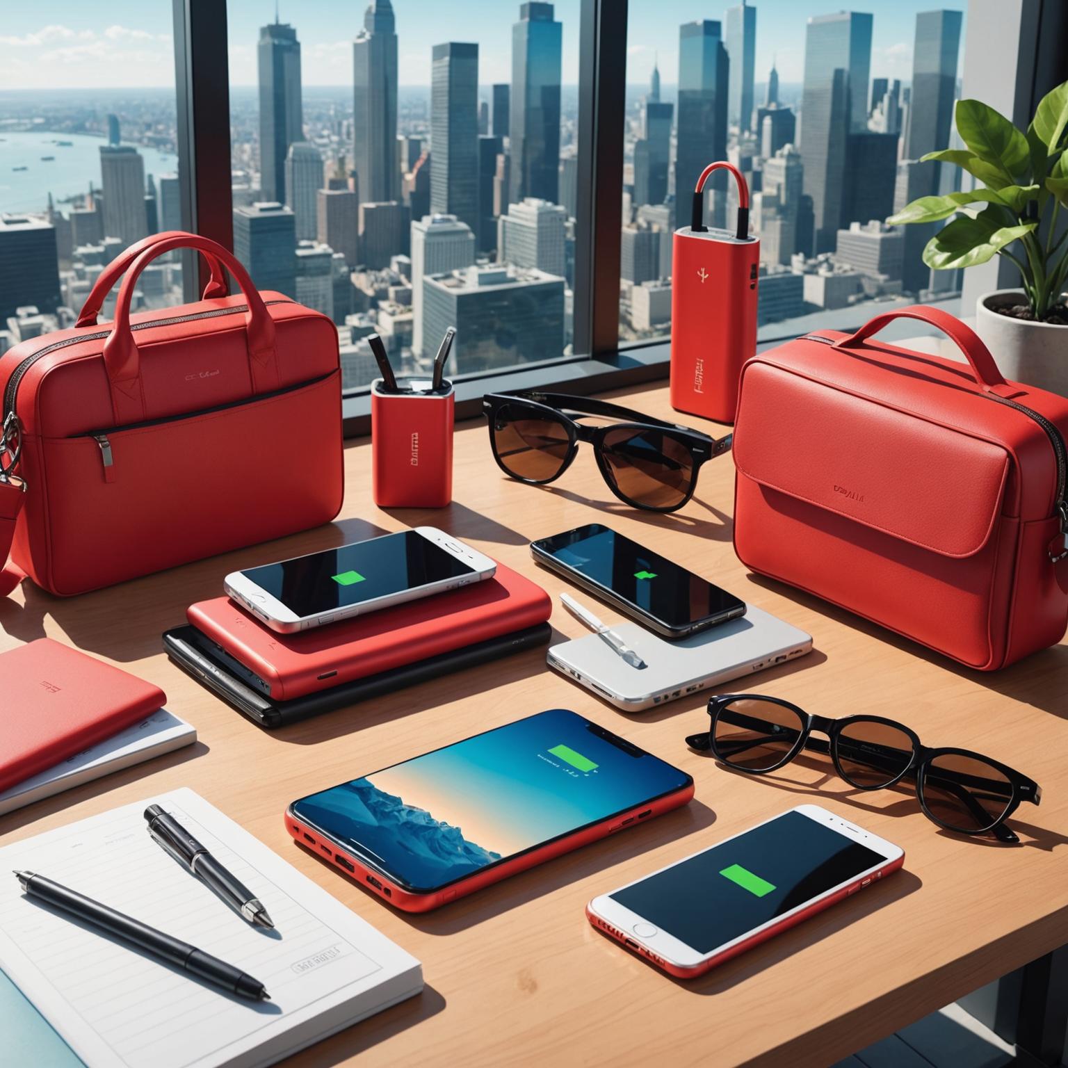 red power bank red battery pack red phone charger