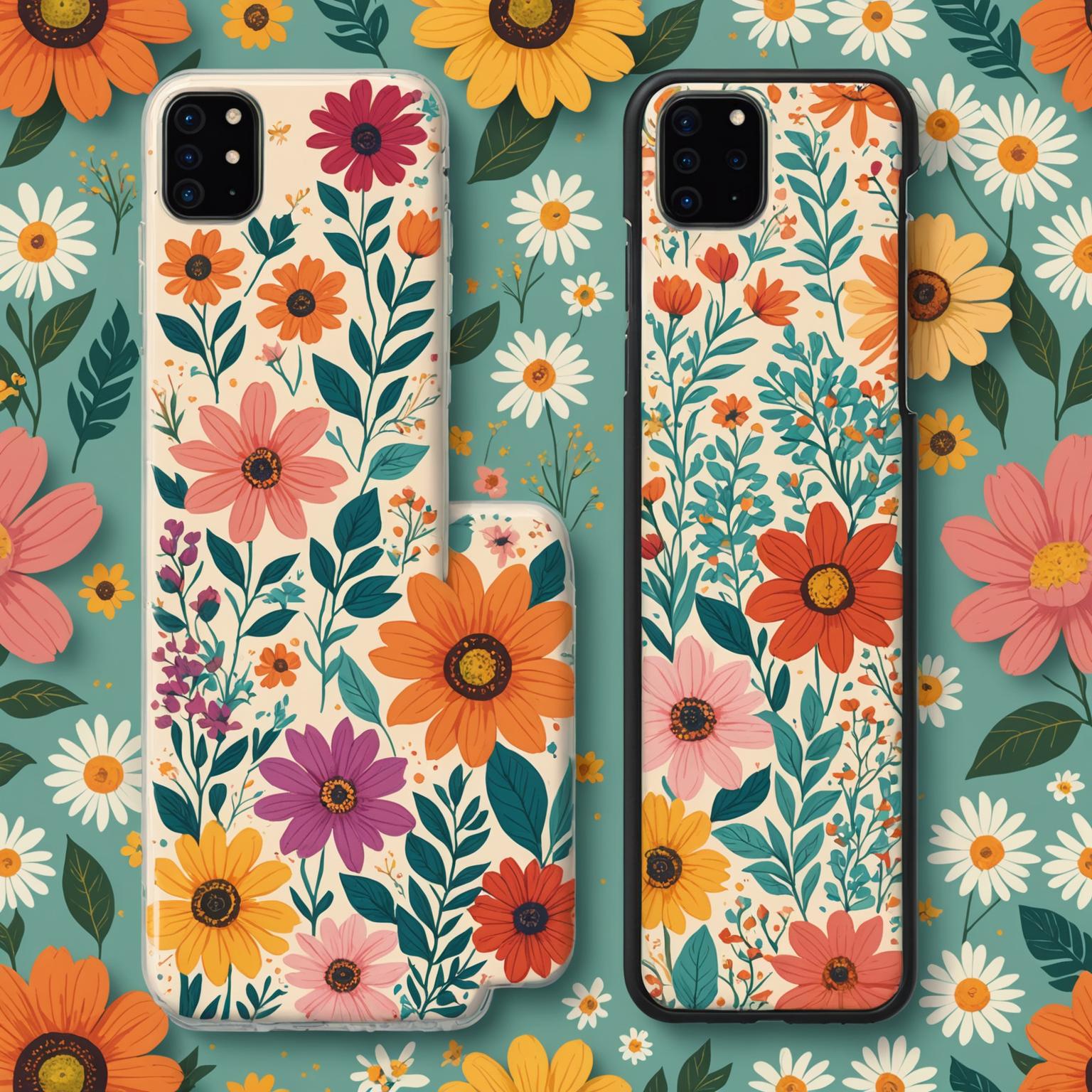 flower phone case colorful flower phone case vintage flower phone case