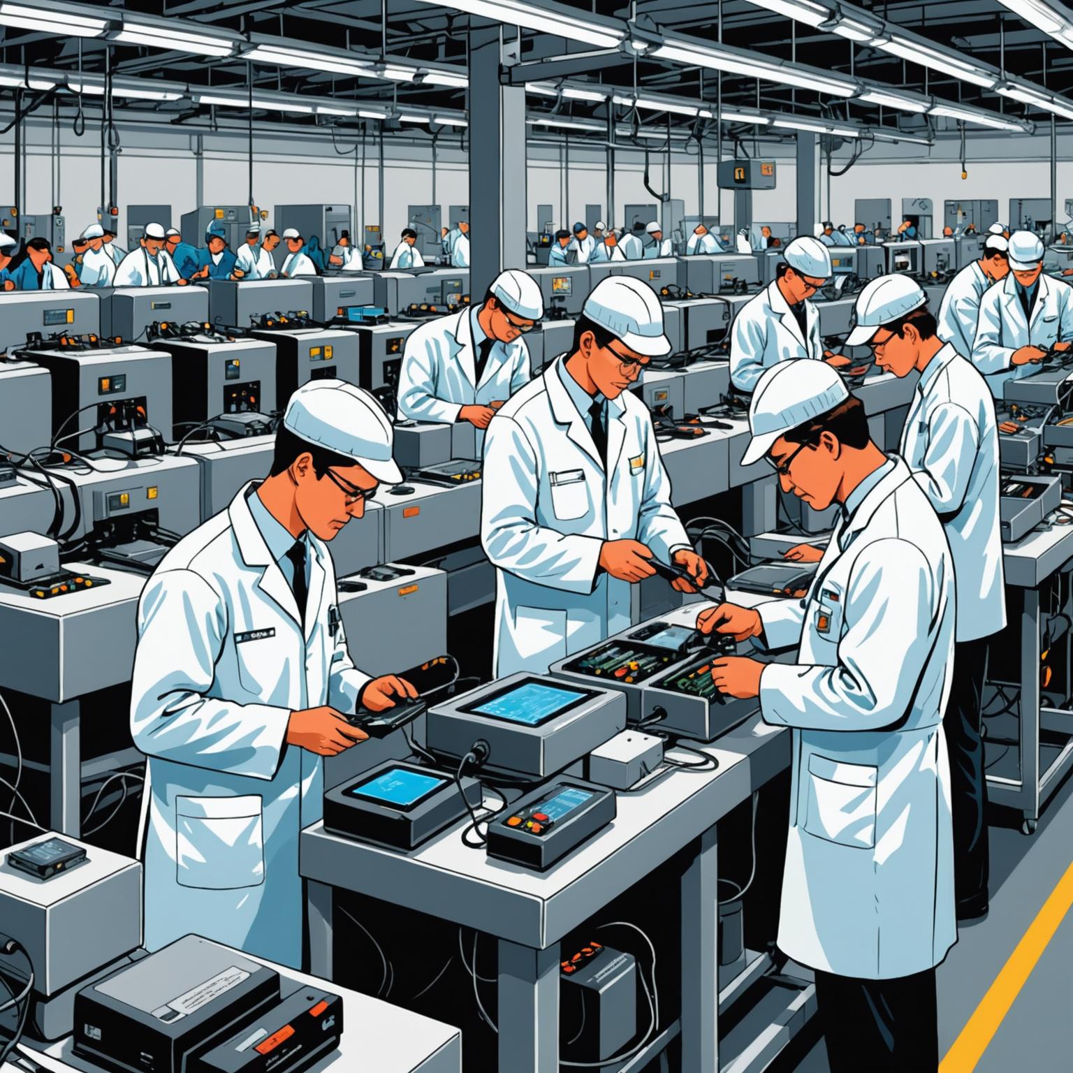 charger factory USB charger manufacturing charger quality assurance smart charger production