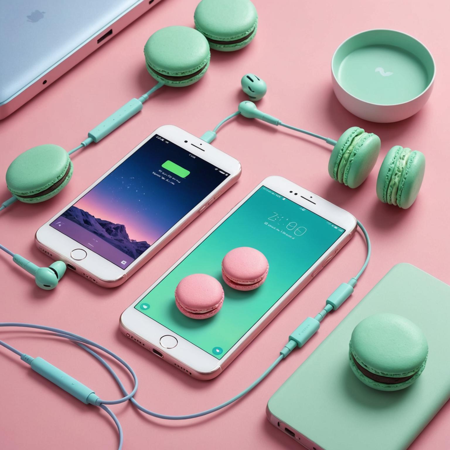 Macaron Colors data cable cute data cables macaron themed accessories