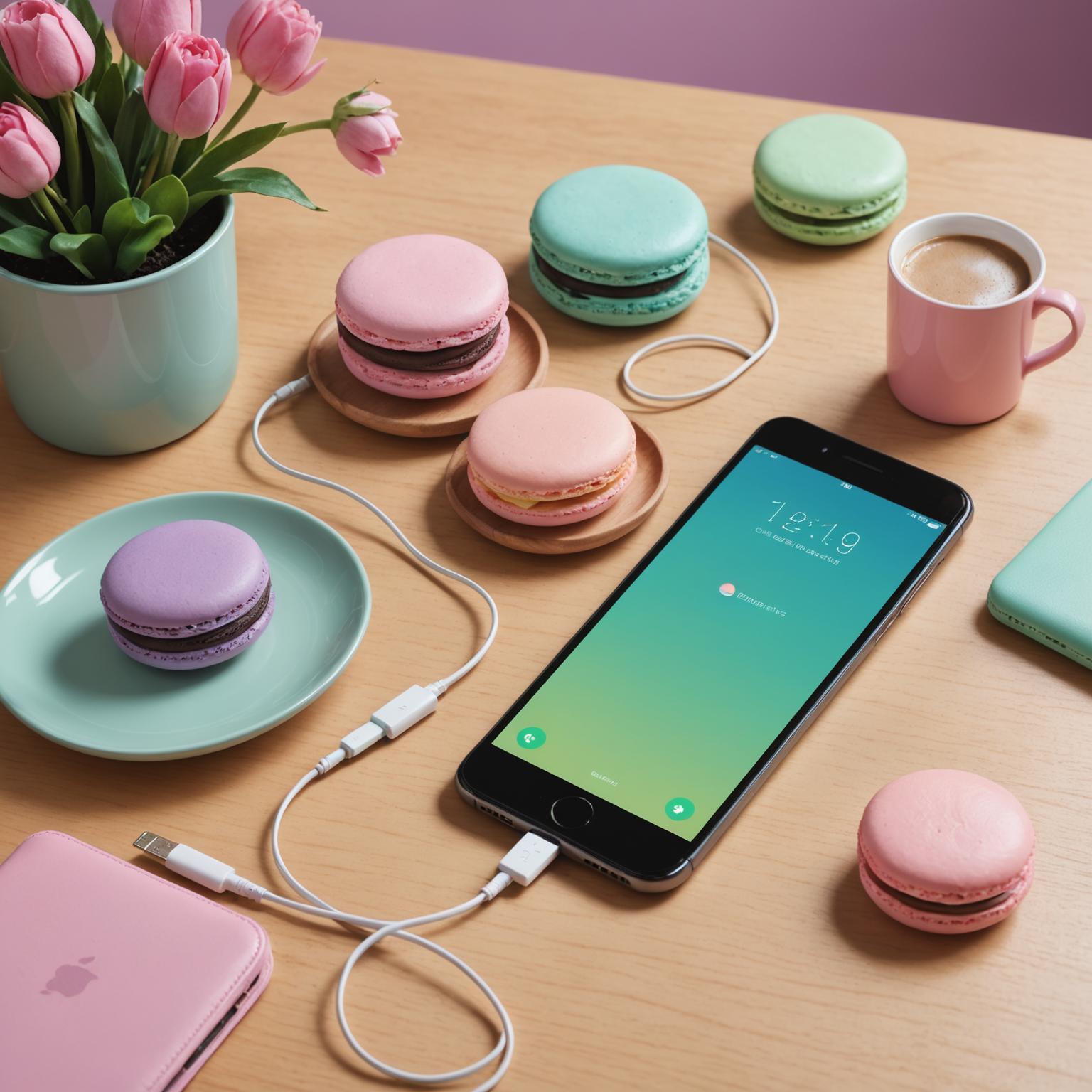 Macaron Colors data cable cute data cables macaron themed accessories