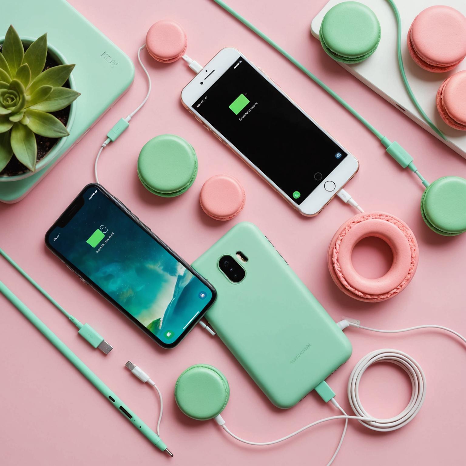 Macaron Colors data cable cute data cables macaron themed accessories