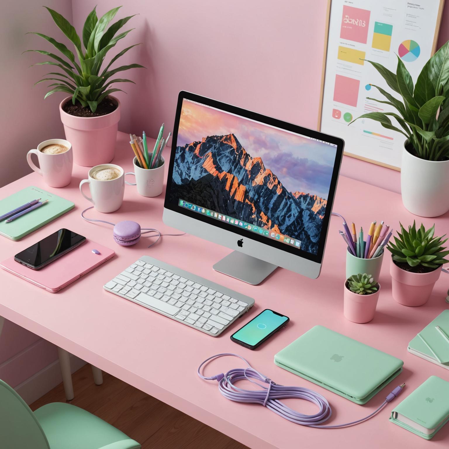 Macaron Colors data cable cute data cables macaron themed accessories