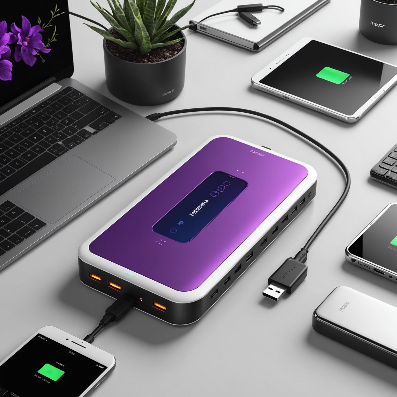 purple power bank purple portable charger high capacity purple power bank