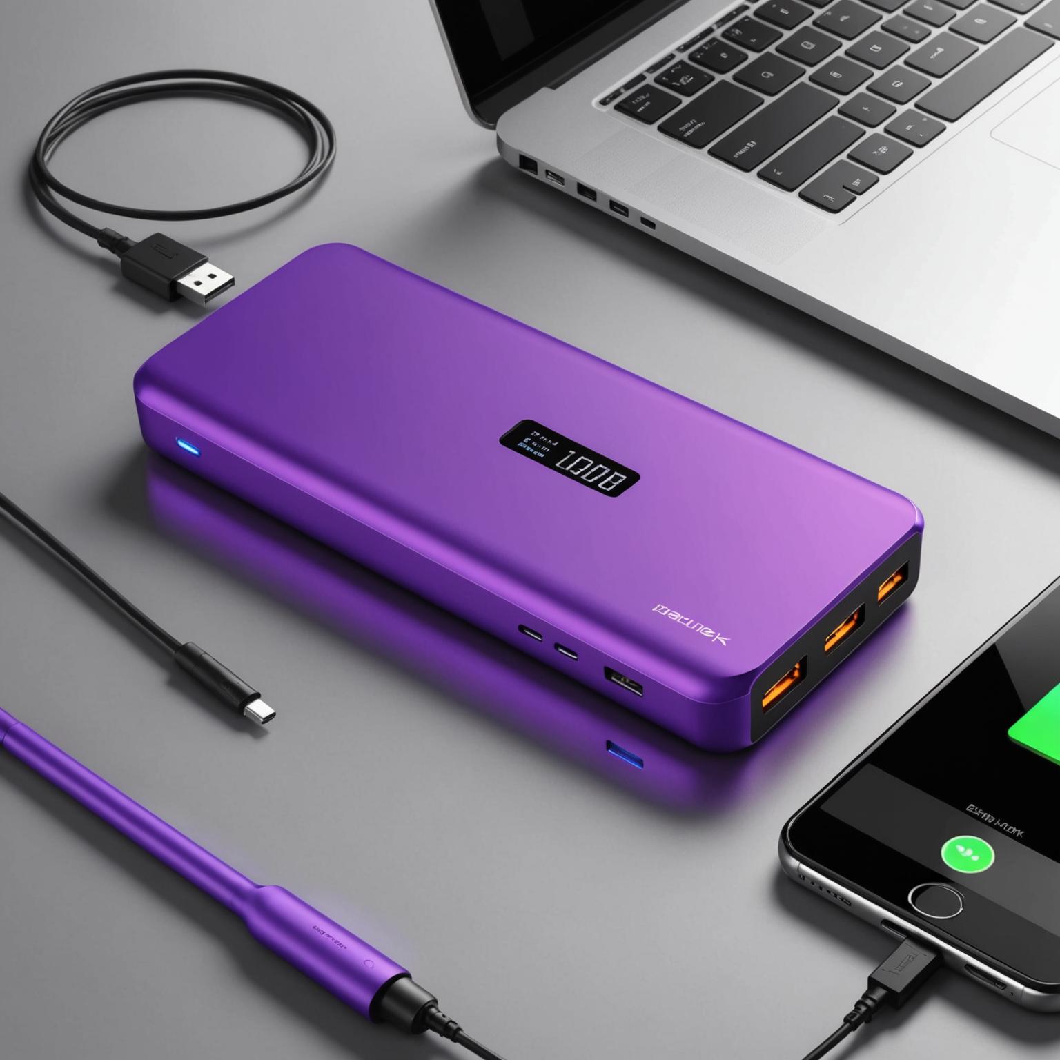purple power bank purple portable charger high capacity purple power bank