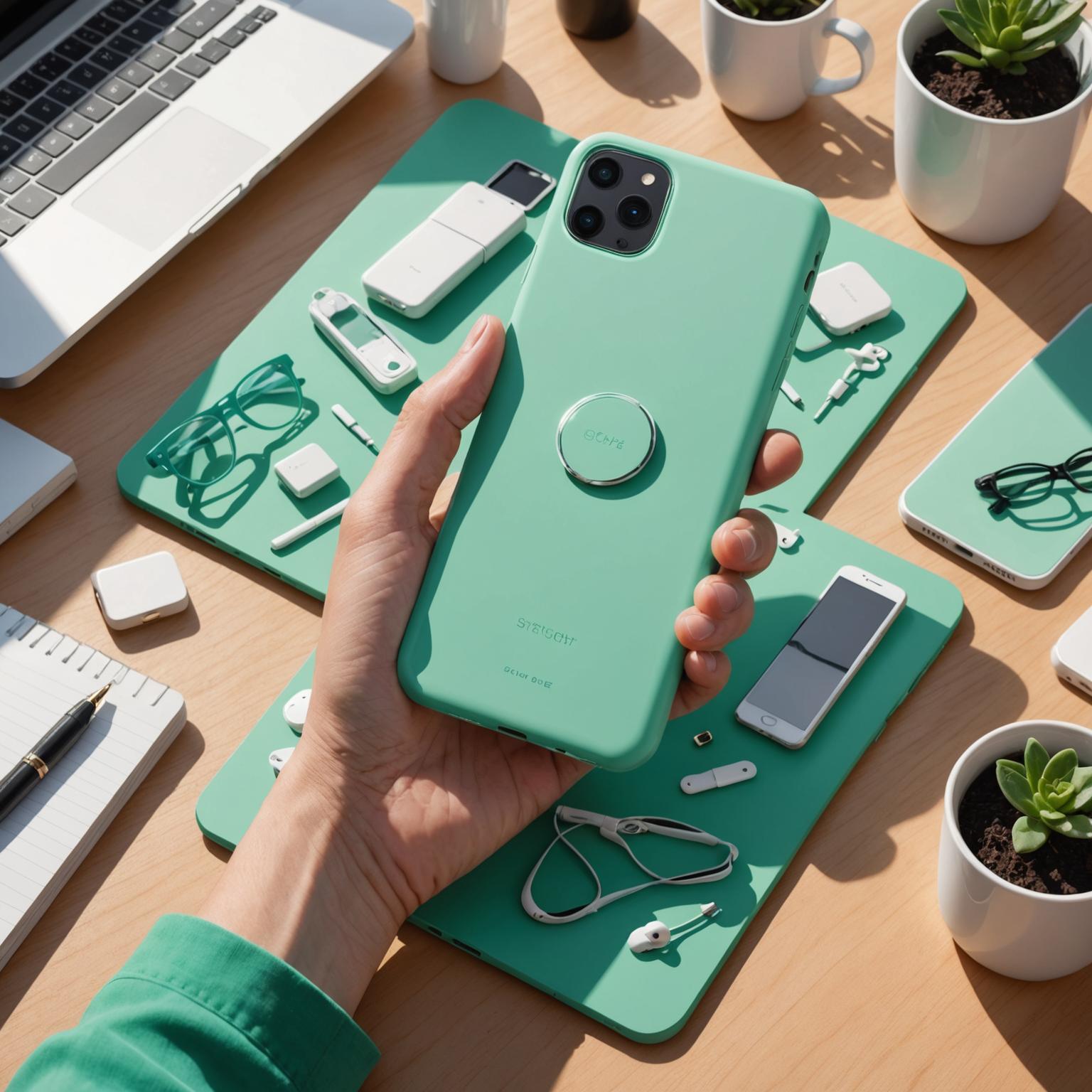 green phone cover green smartphone cover sustainable phone cover