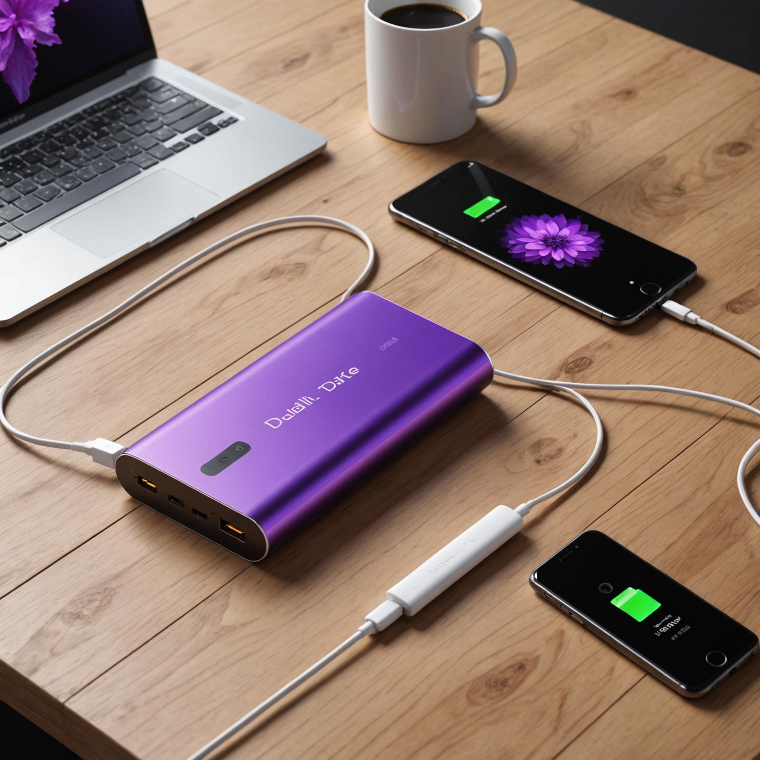purple power bank purple portable charger high capacity purple power bank