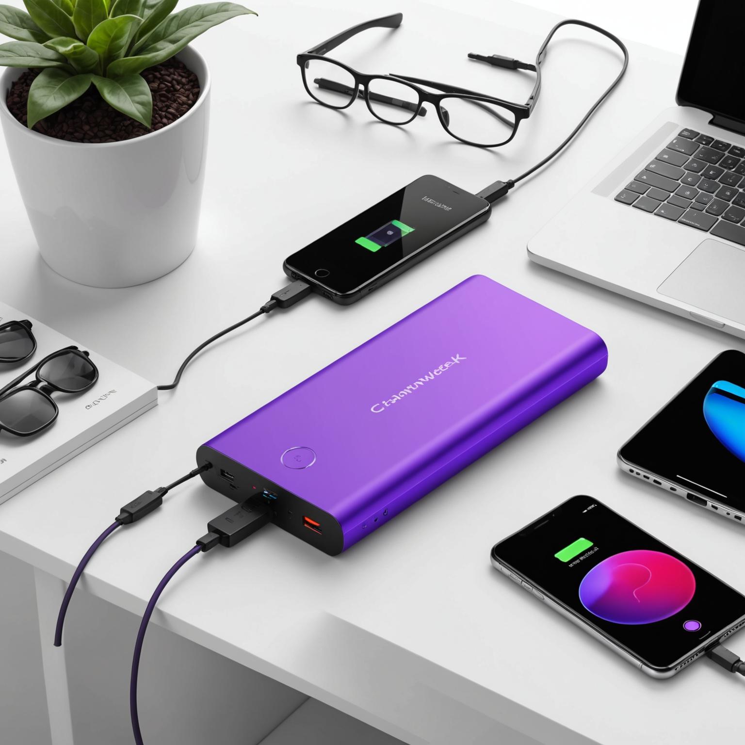 purple power bank purple portable charger high capacity purple power bank